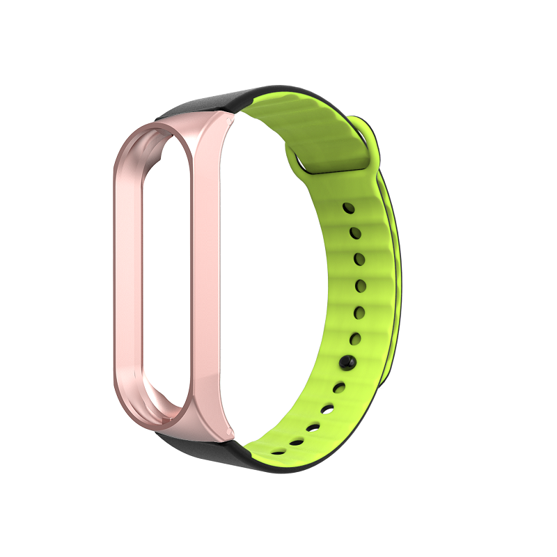 CBXM304 Double Colors Silicone Watch Band Replacement Strap For Xiaomi Mi Band 3