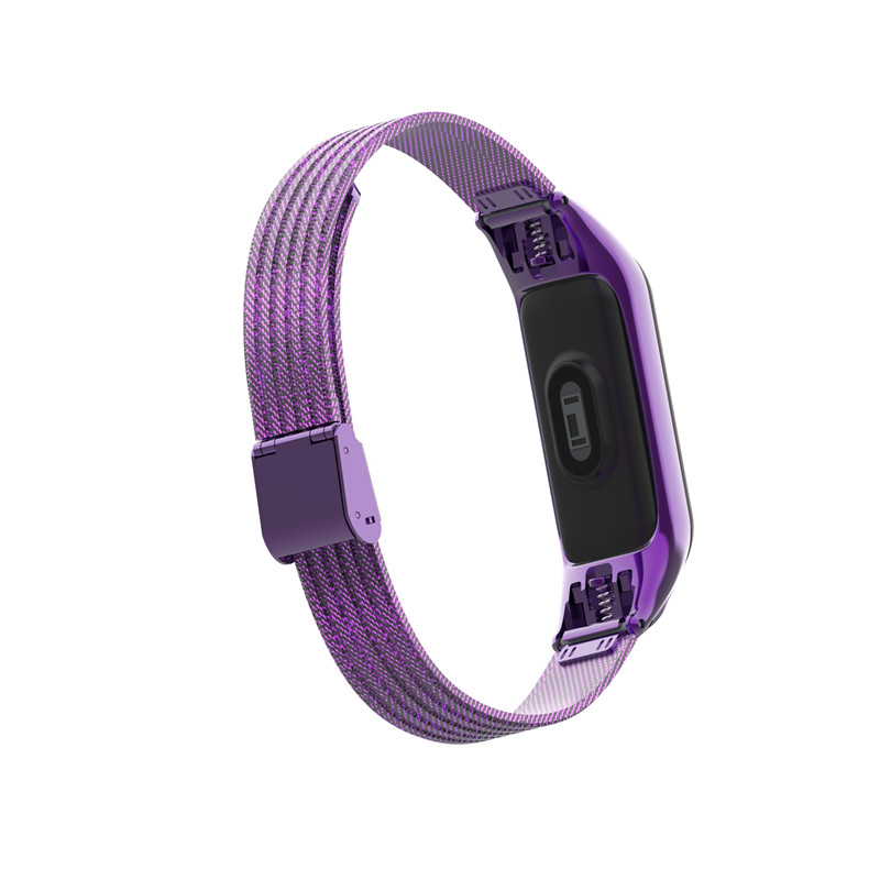 CBXM306 Wave Design Stainless Steel Replacement Strap For Xiaomi Mi Band 3