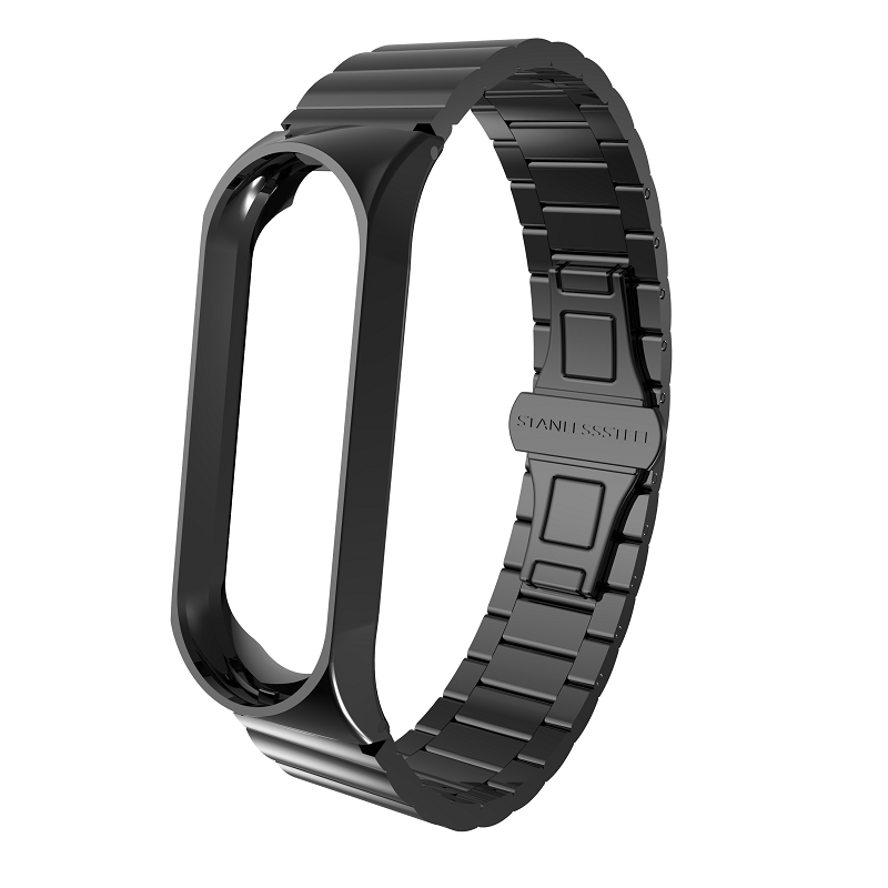 CBXM314 Xiaomi Mi Band 3 버터 플라이 버클 스테인레스 스틸 팔찌 스트랩