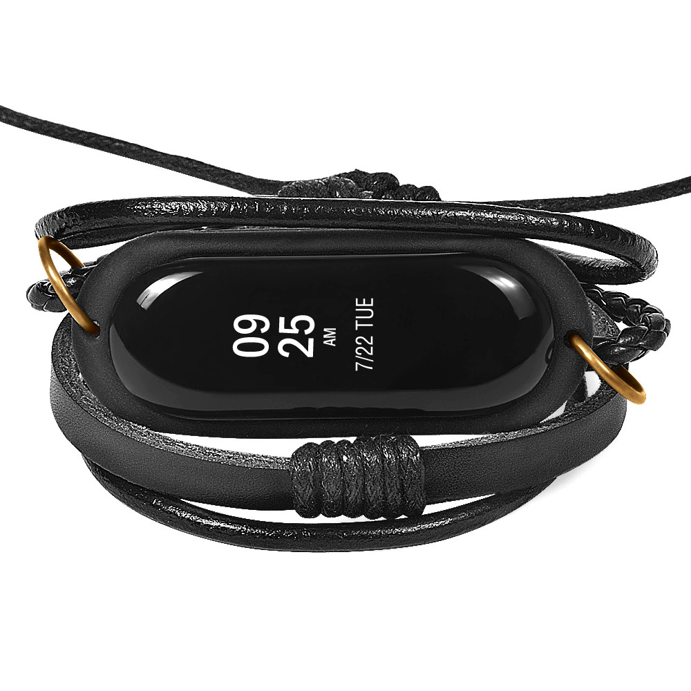 CBXM337 Xiaomi Mi Band 3 Moda Örgü Deri Watch Band