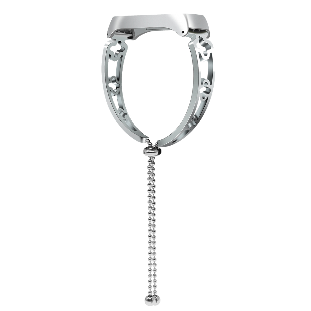 CBXM340 Hollow Out Design Stainless Steel Wrist Strap For Xiaomi Mi Band 3 2 With Pendant Tassel