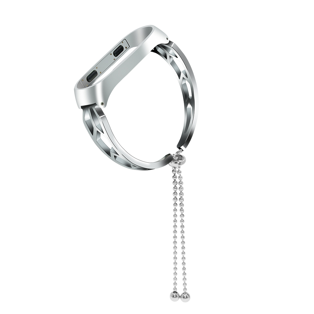 CBXM340 Hollow Out Design Stainless Steel Wrist Strap For Xiaomi Mi Band 3 2 With Pendant Tassel