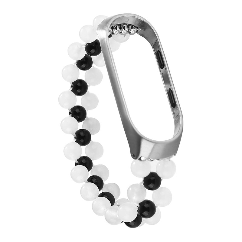 CBXM348  Trendybay Women Girls Fashion Beaded Elastic Bracelet Strap For Xiaomi Mi Band 3