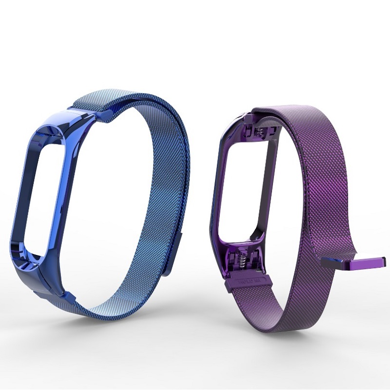CBXM359 Magnetic Milanese Loop Mesh Stainless Steel Strap For  Xiaomi Band 3