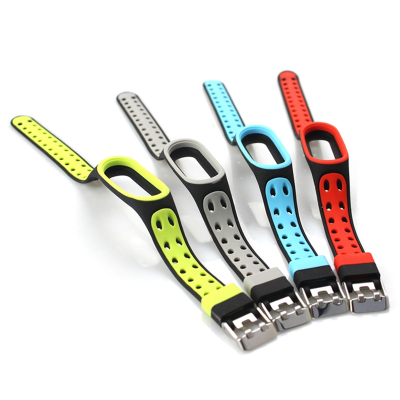 CBXM361 Trendybay Dual Colors Silikon-Armband für Xiaomi Mi Band 3