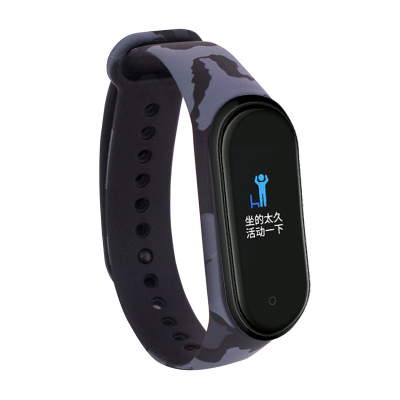 CBXM409 Custom Printed Soft Rubber Watch Band For Xiaomi Mi Band 4 Strap