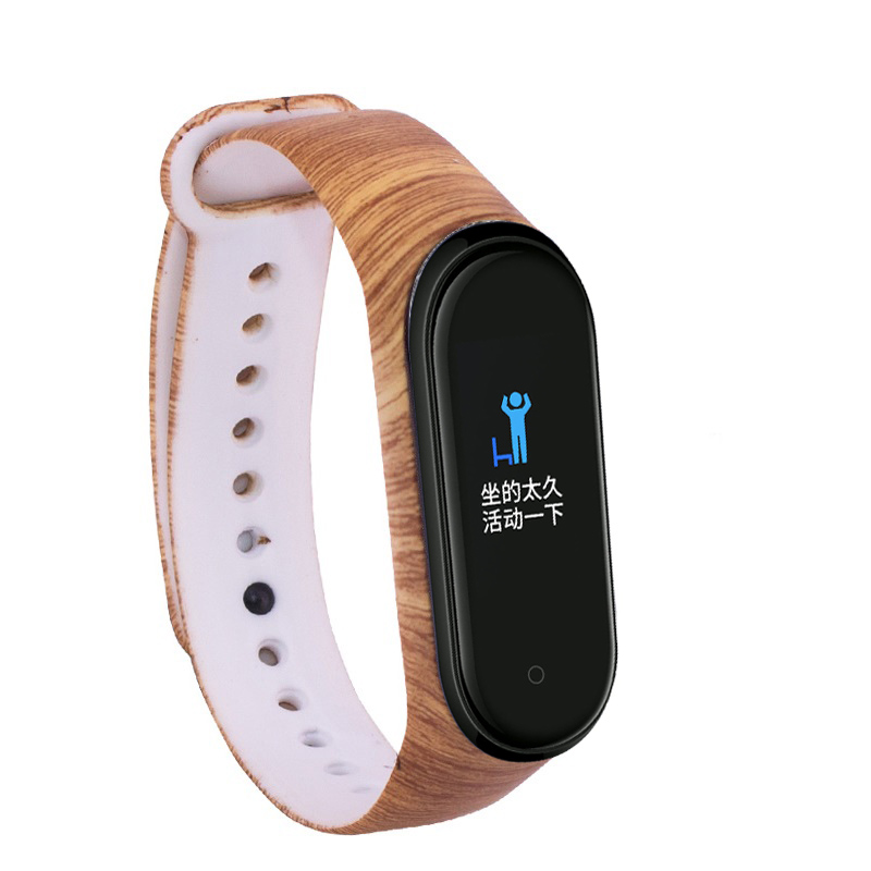 CBXM409 Custom Printed Soft Rubber Watch Band For Xiaomi Mi Band 4 Strap