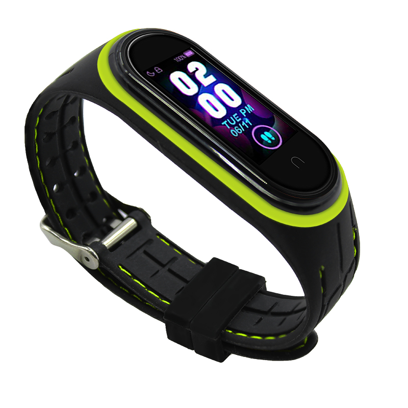 Bracelet de montre en silicone CBXM446 Premium pour bracelet Xiaomi MI Band 4