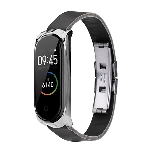 CBXM451 Mode Lederarmband Strap für Xiaomi Mi Band 3/4