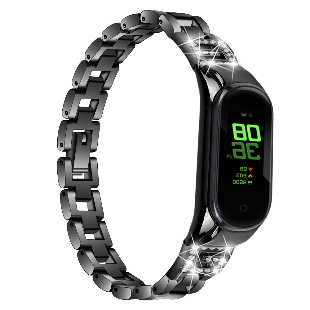 CBXM503 Strass legering metalen horlogebandje voor Xiaomi Mi Band 5