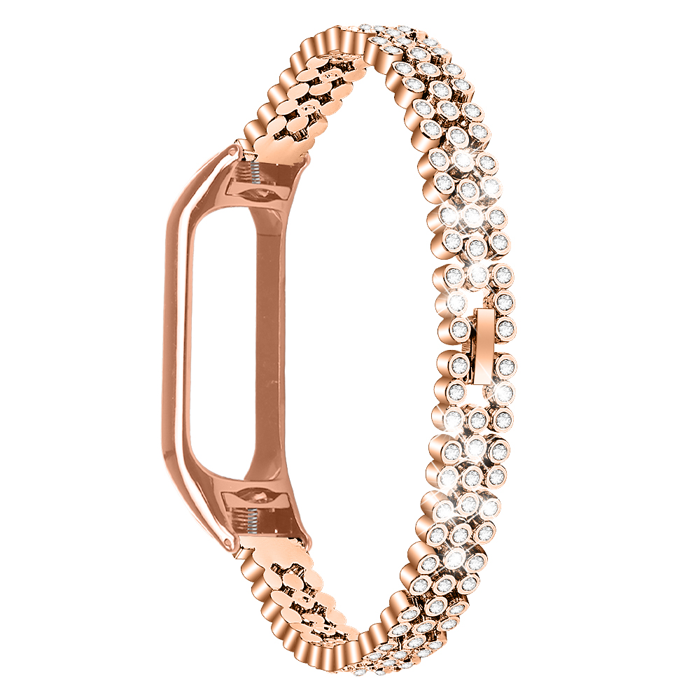 CBXM505 Bling Diamond Alloy Watch Wristband Strap For Xiaomi Mi Band 5