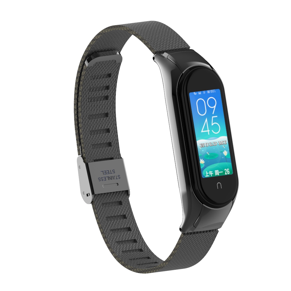 CBXM510 شبكة ميلانيز الفولاذ المقاوم للصدأ حزام الفرقة ل xiaomi band 6/5 سوار