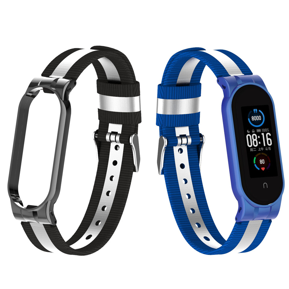 Bracelet en toile réfléchissante CBXM516 pour bracelet de montre Xiaomi Mi Band 5