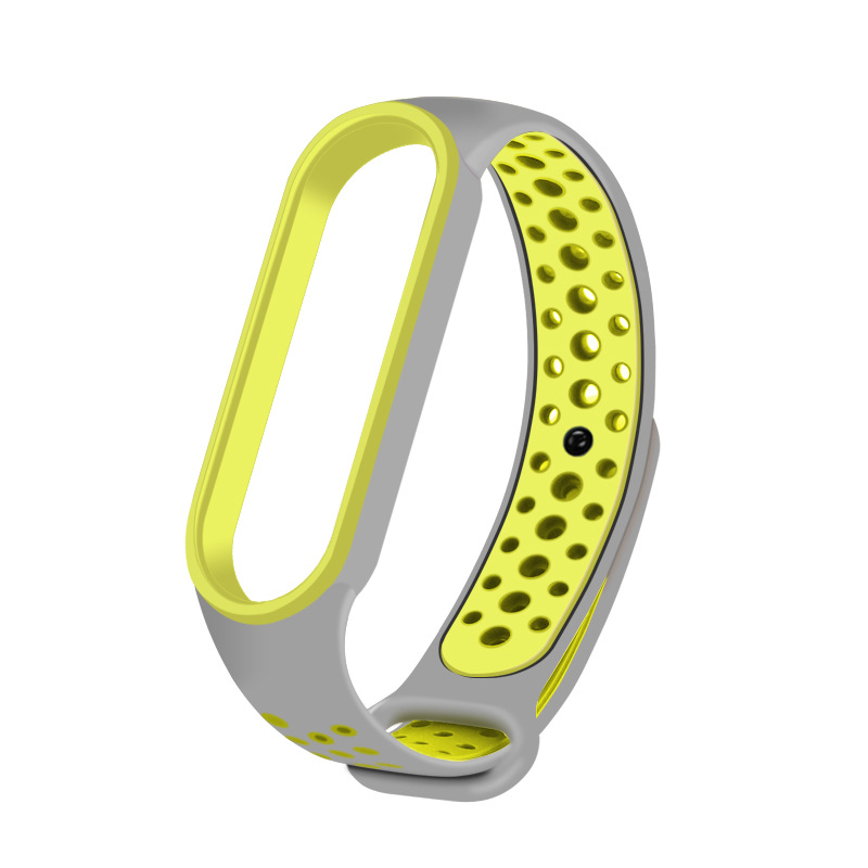 CBXM518 Mi band 5 Silicone Strap Dual Color Correa Para For Xiaomi Mi Band 5 Fitness Bracelet