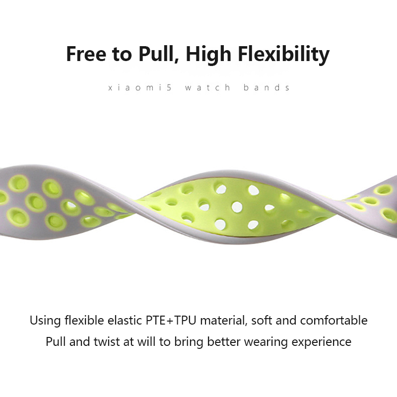 CBXM518 Mi band 5 Silicone Strap Dual Color Correa Para For Xiaomi Mi Band 5 Fitness Bracelet