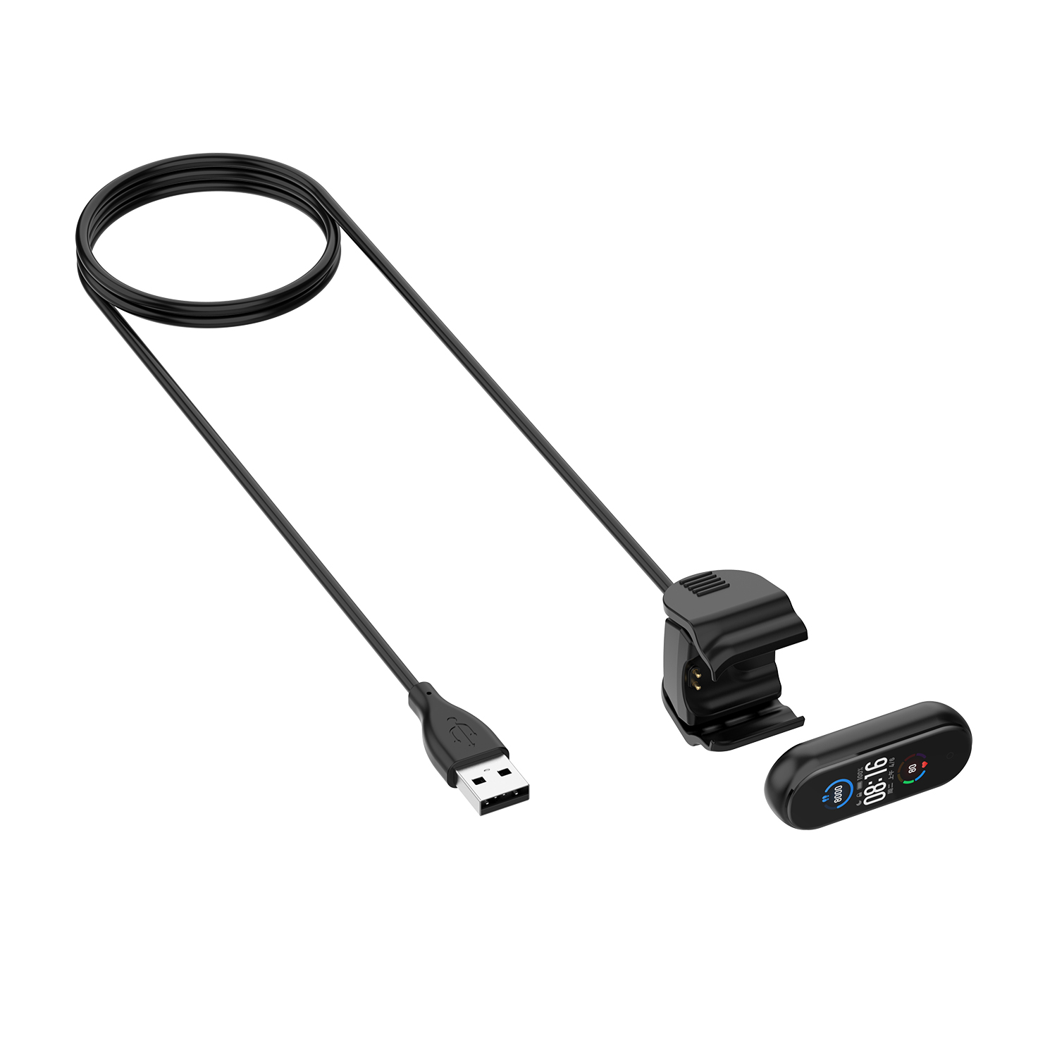 CBXM521 30CM 100CM USB Charging Clip For Xiaomi Mi Band 5 Charger Cable