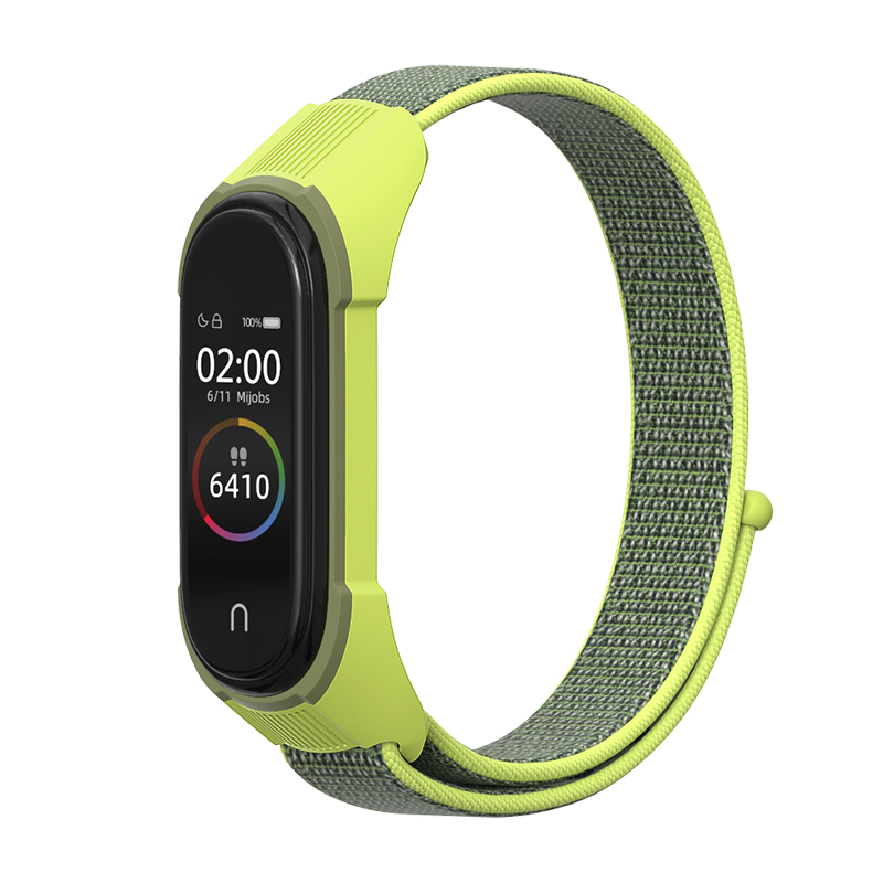 CBXM542 Mi Band 5 Riemen Nylon-Schlaufenband für Xiaomi Miband 5 4 3 Armband