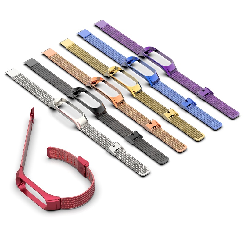 CBXM544 Mi Band 5 حزام معدني من الفولاذ المقاوم للصدأ معصم لـ Xiaomi Mi Band 5 Correa