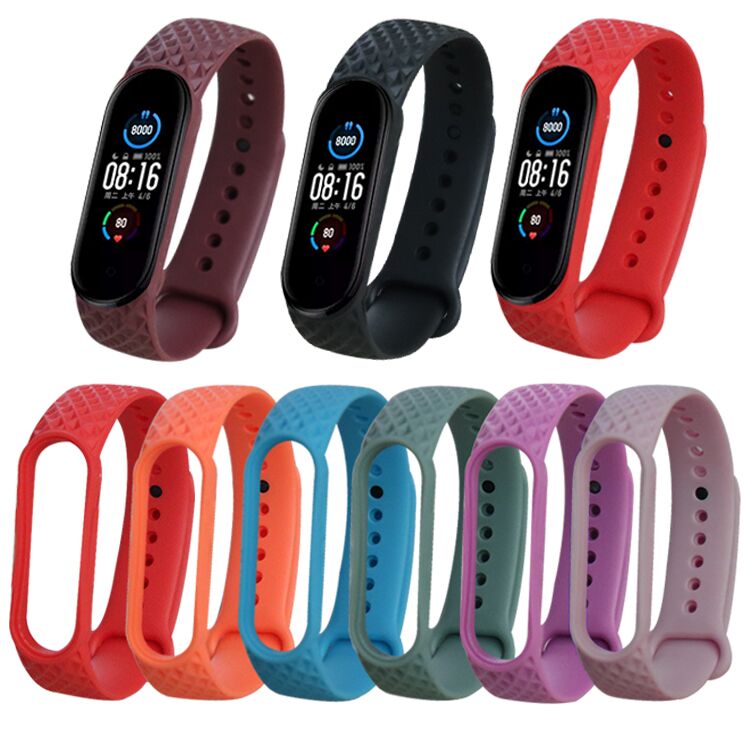 CBXM554 Mi Band 5 Silikon Armband Armband Ersatz Uhrenarmbänder