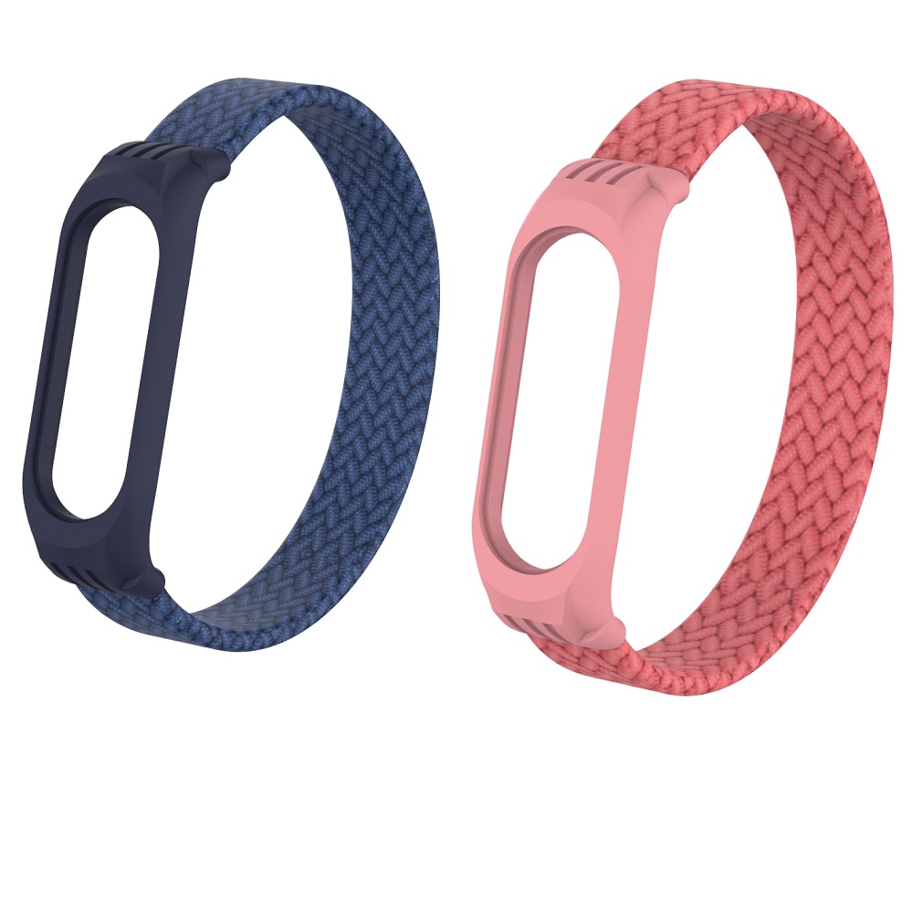 CBXM565 Elastic Bracelet Braided Solo Loop Strap For Xiaomi Mi Band 3 4 5 Wristband