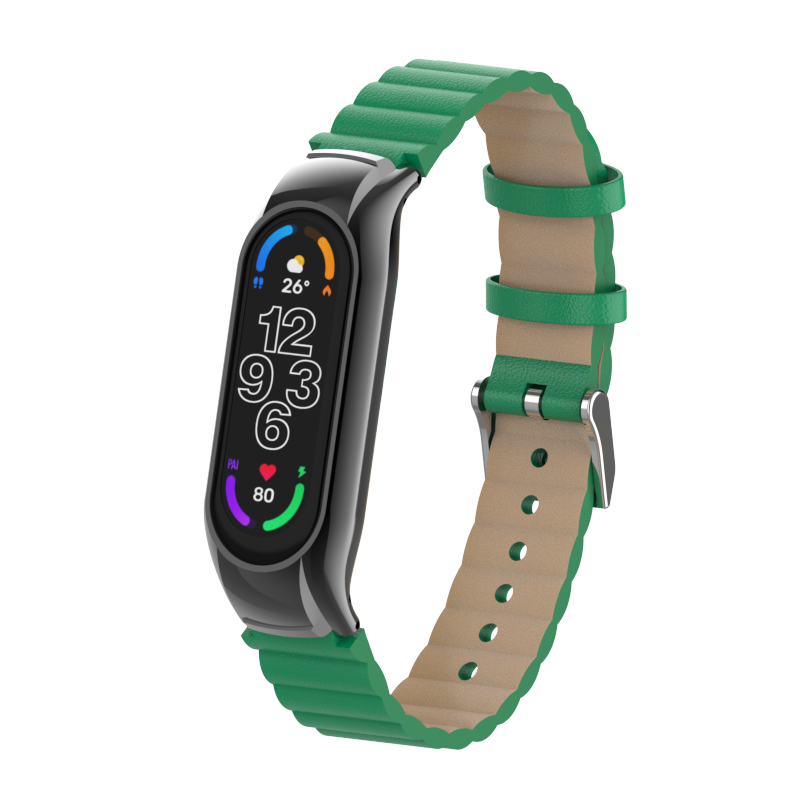 CBXM7-22 Xiaomi Mi Band 7フィットネスブレスレット用のレザーベルトストラップ