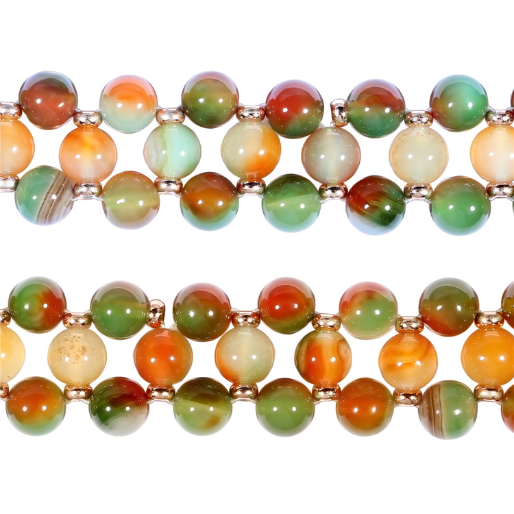 Handmade Elastic Stretch Natural Agate Bracelet Replacement Wristband