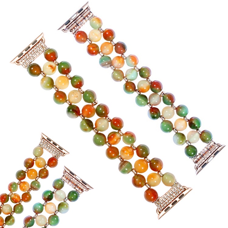 Handmade Elastic Stretch Natural Agate Bracelet Replacement Wristband