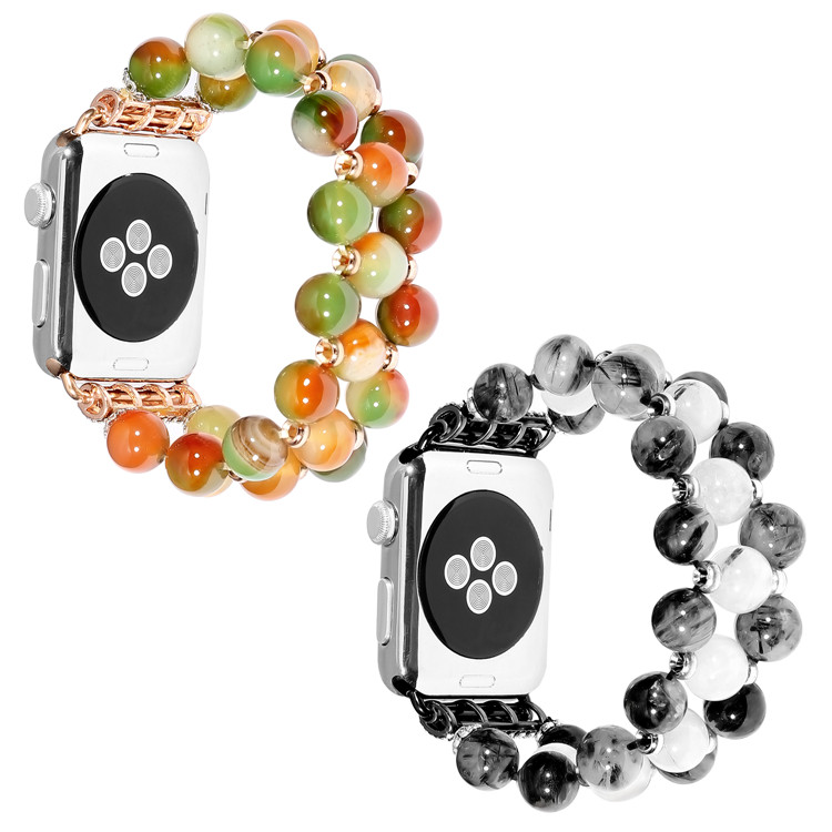 Handmade Elastic Stretch Natural Agate Bracelet Replacement Wristband