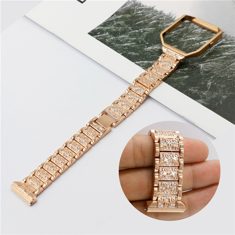 Diamantes de imitación de lujo Diamante Pulsera de acero inoxidable