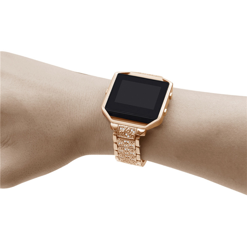 Diamantes de imitación de lujo Diamante Pulsera de acero inoxidable
