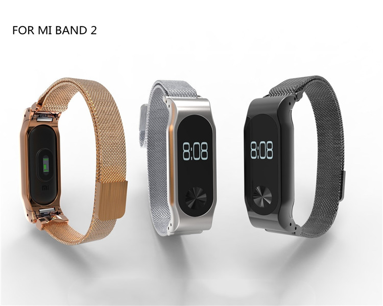 Bande de remplacement d'acier inoxydable de Milanese de boucle de maille de boucle magnétique de fermeture