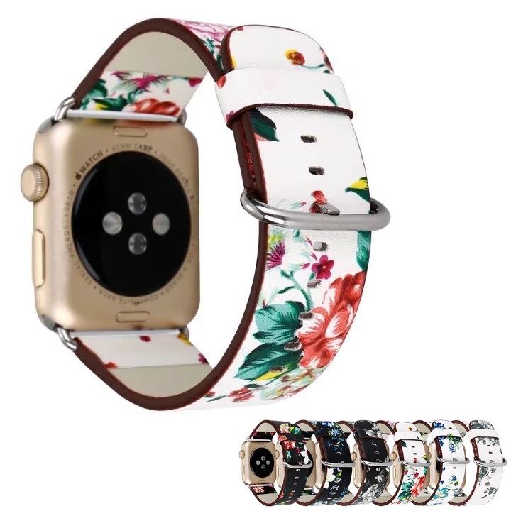 Pastoral Rural Style Soft Leather Replacement Strap iWatch Bands