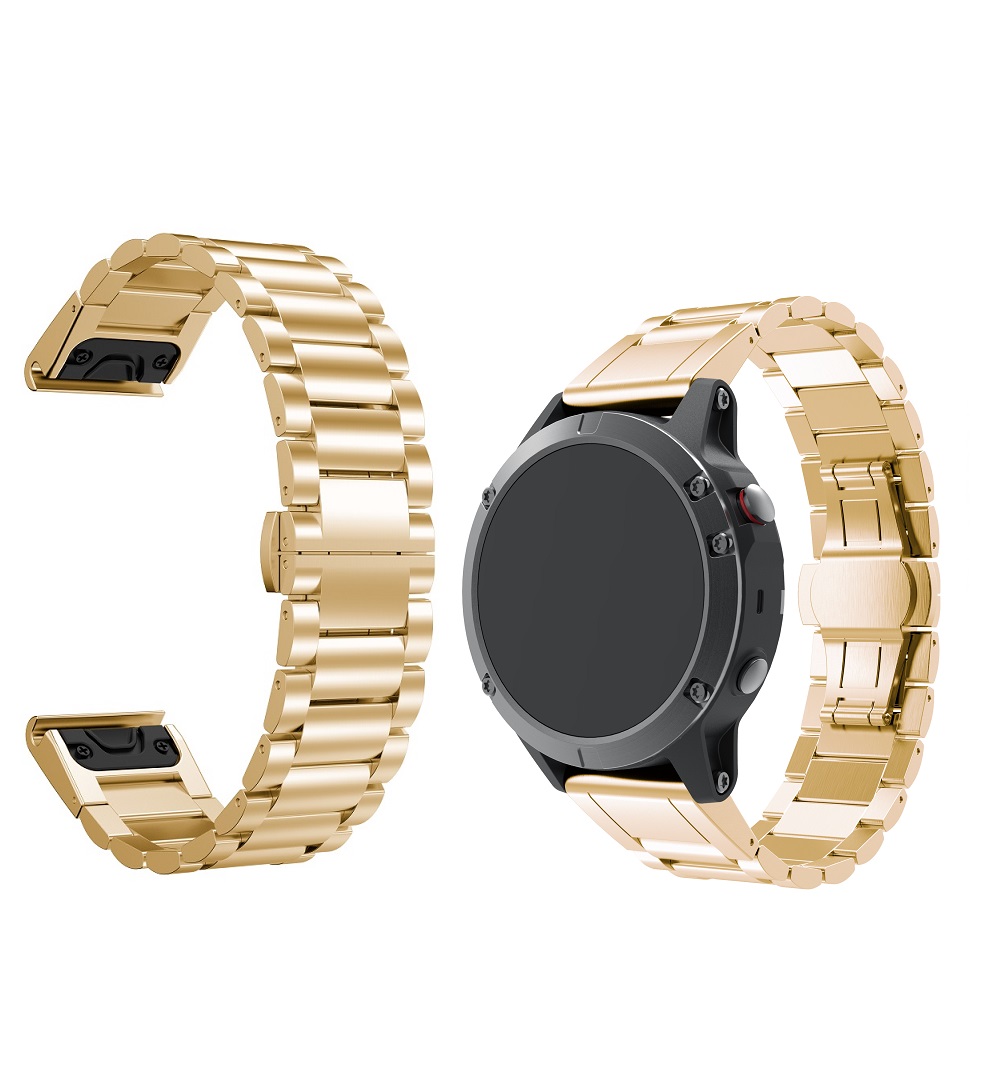 Garmin Fenix ​​5 스테인레스 스틸 교체 시계 밴드 스트랩 맞춤 설정하기