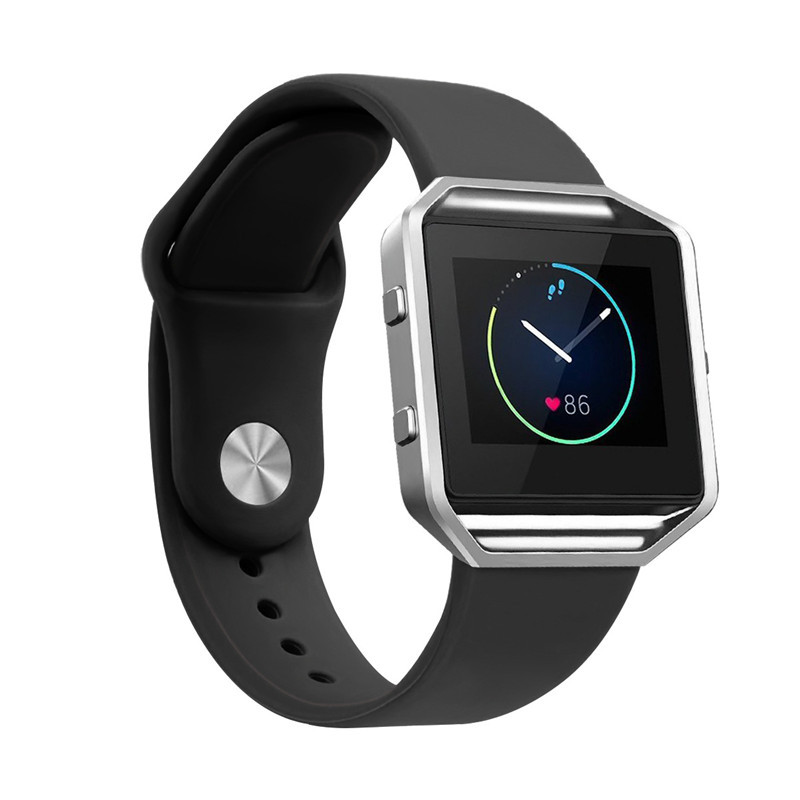 لينة سيليكون الرياضة الشريط استبدال معصمه مع المعادن الثنية المشبك