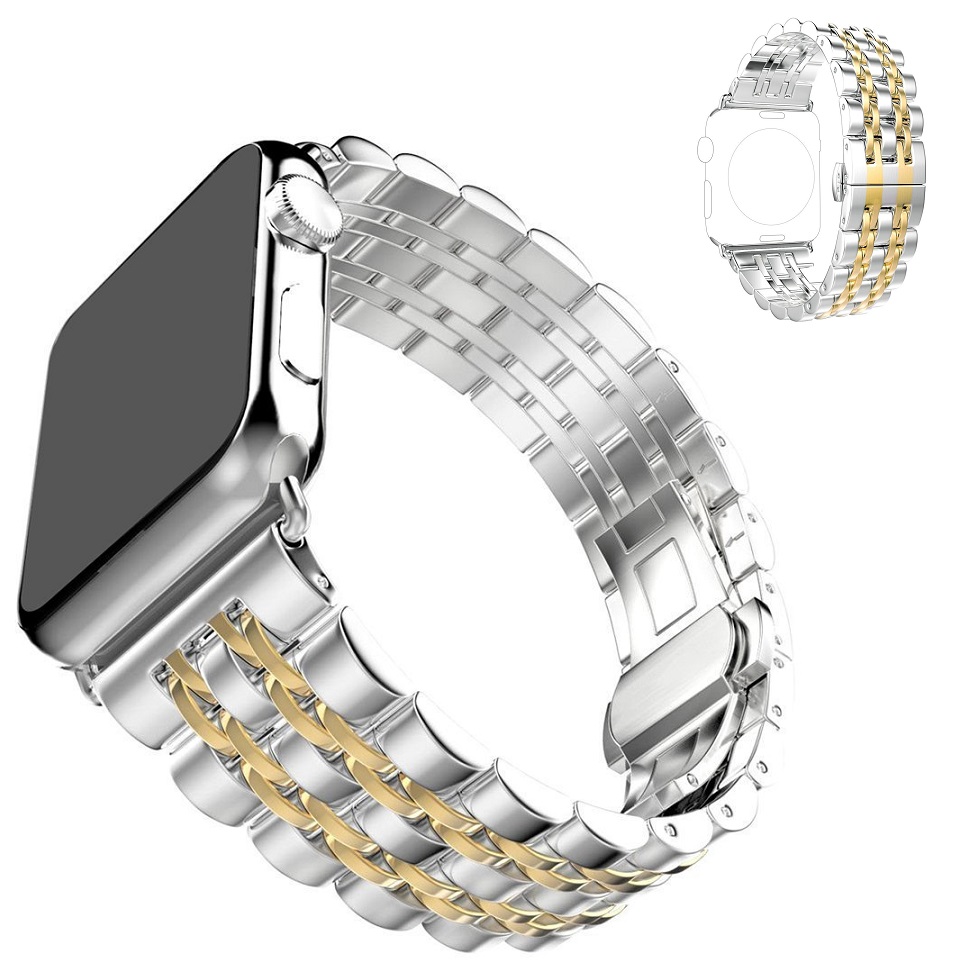 bracelet de remplacement d'affaires en acier inoxydable de iwatch