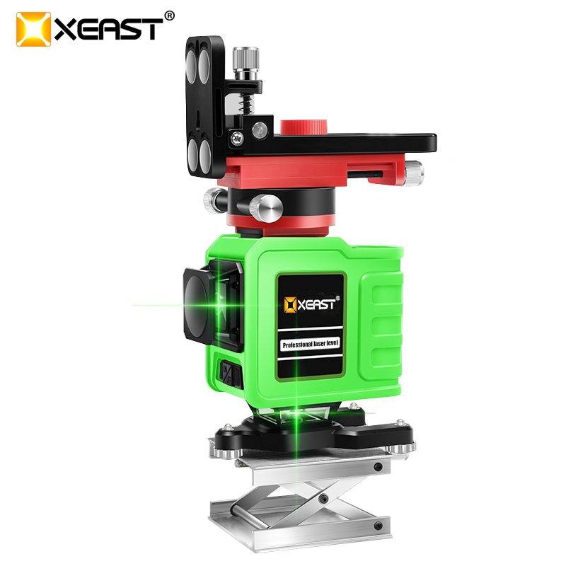 XEAST 3D XE-92G 12Lines Green Laser Levels Self-Leveling 360 Horizontal And Vertical Cross Super Powerful Green Laser Beam Line
