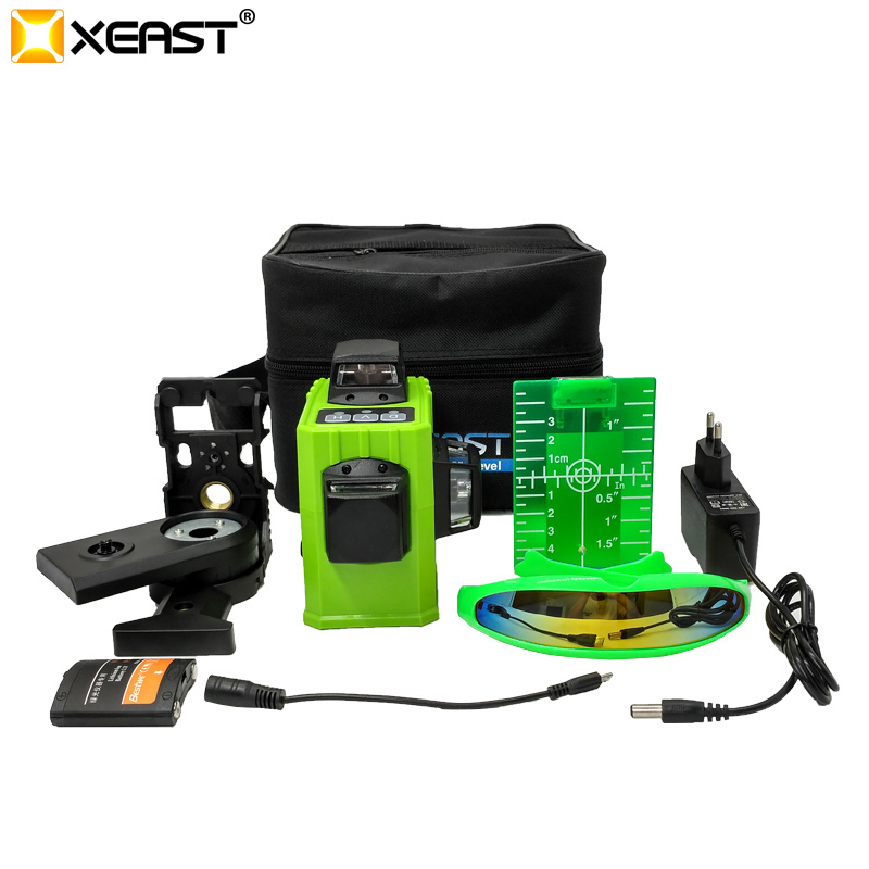 XEAST XE-61A 12 line laser level 360 Self-leveling Cross Line 3D Laser Level Green mode2