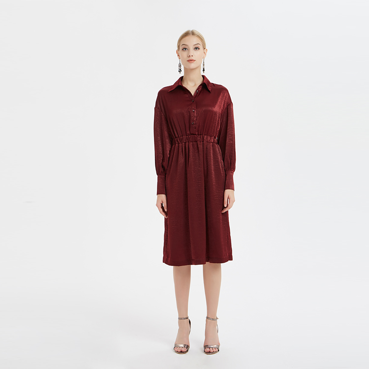 Um vestido de lapela solto China ODM