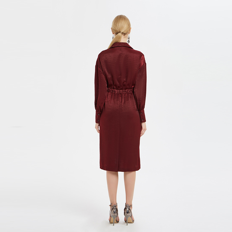 Um vestido de lapela solto China ODM