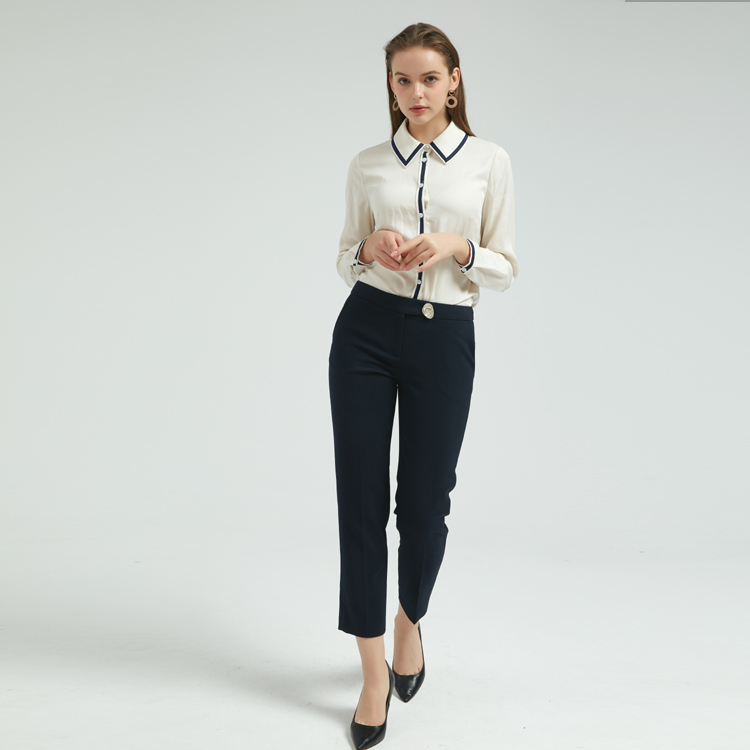 Basic shirt met lint decoratie China fabriek