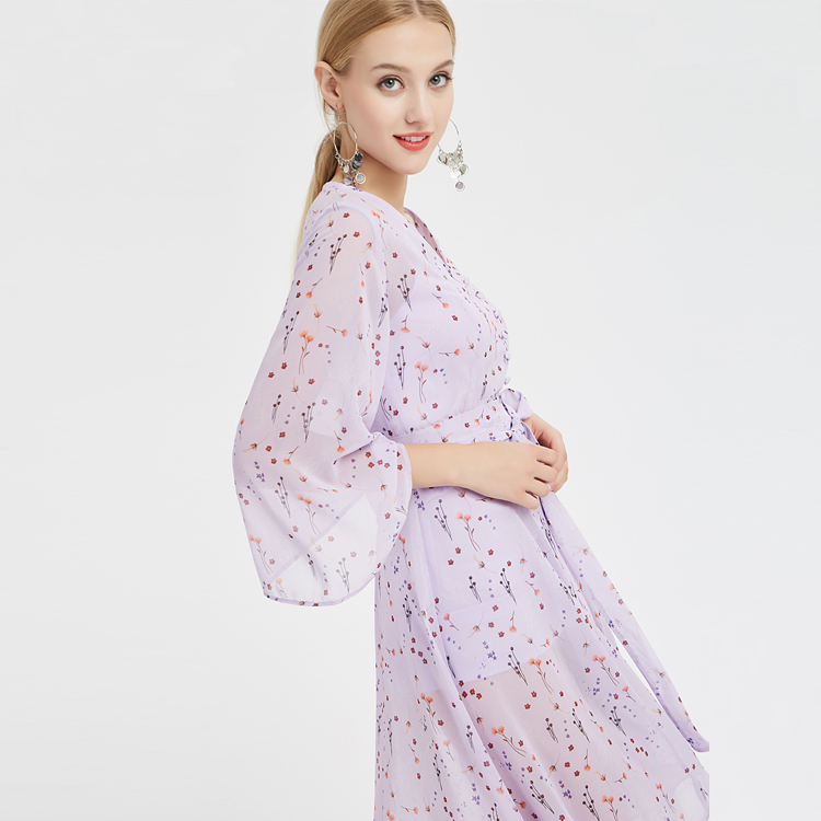 China Lady Long Lace Dress Fabricante