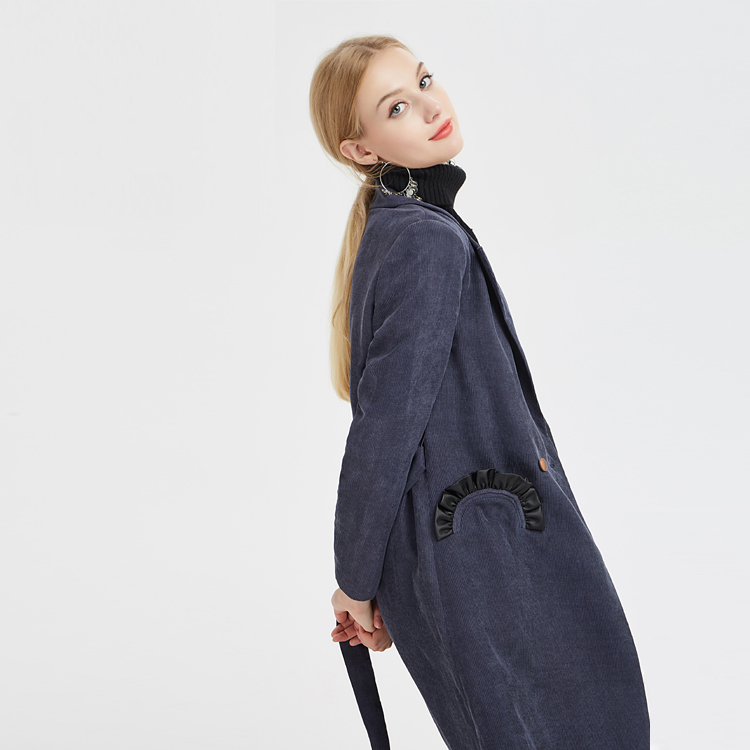 蕾丝口袋中国供应商大衣