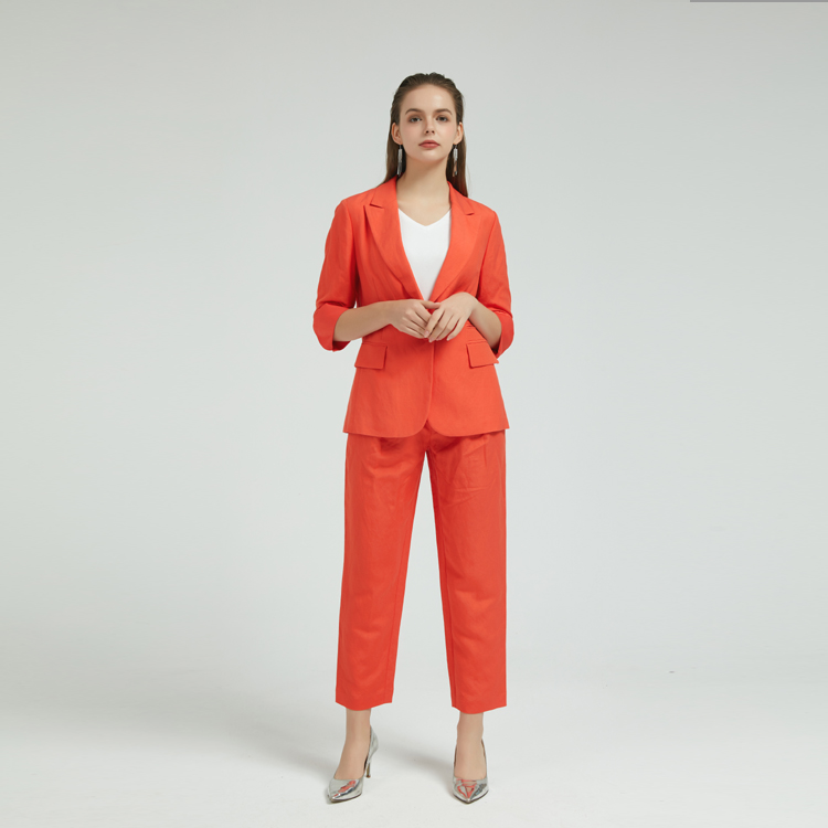 Comfortable Women Linen Suit