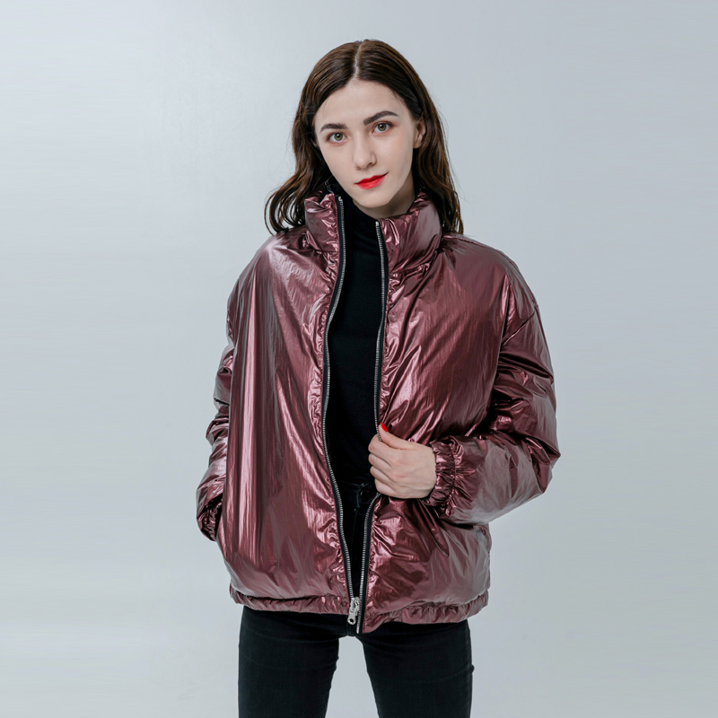 Ladies Casual Down Jacket With Sheen