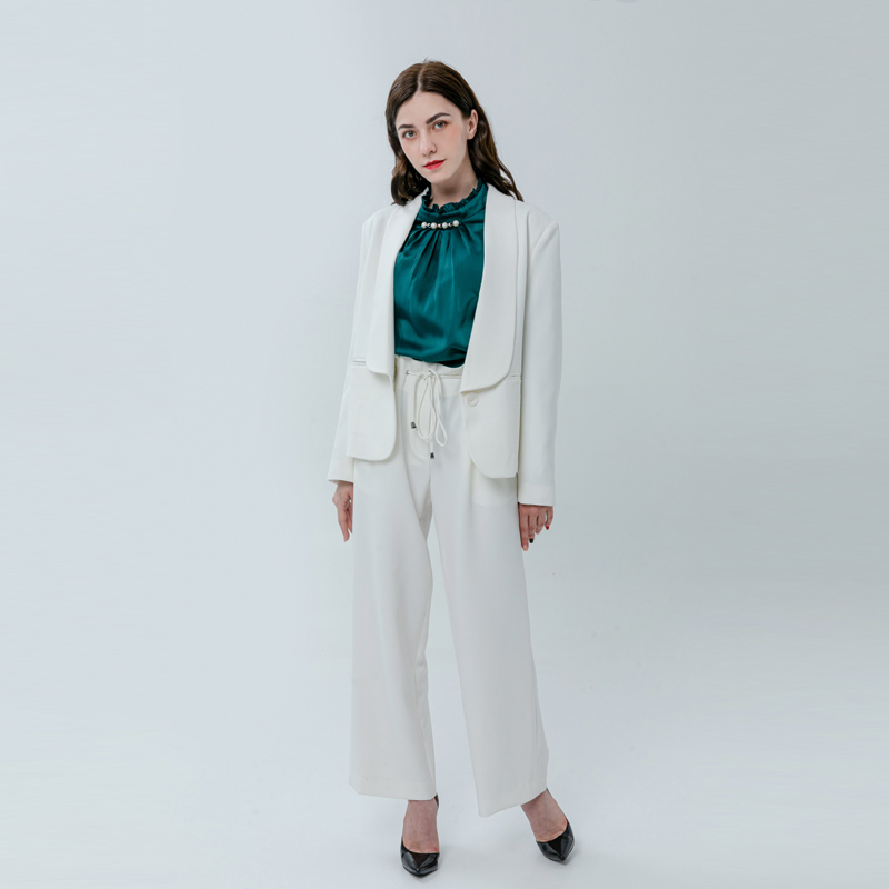 Ladies Semi-Fit Blazer with Shawl Lapels