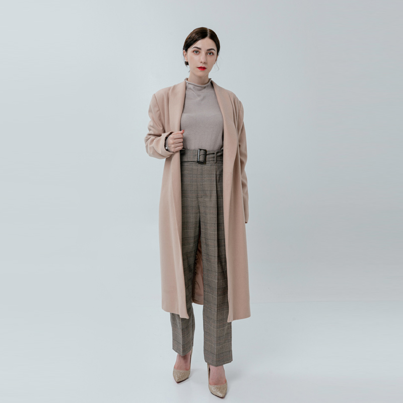 Ladies Wool Coat with Belt