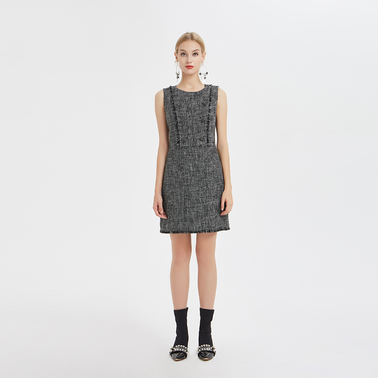 모직 슬림 민소매 드레스 중국 ODM