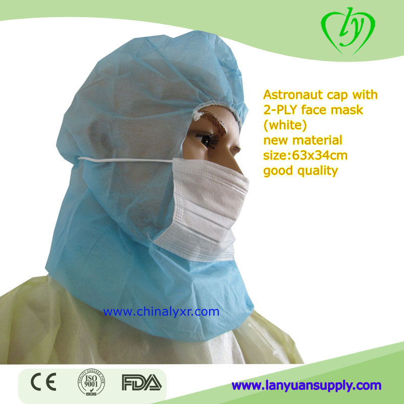 Disposable Astronaut Cap Protective Hoods Cover with Mask