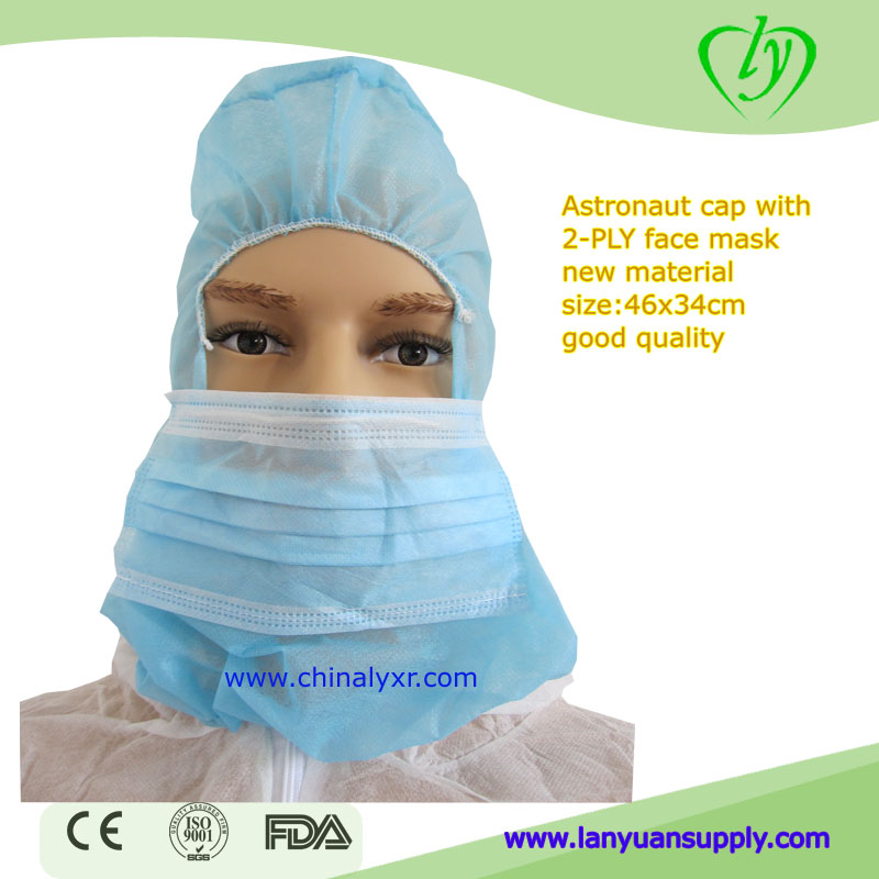 Disposable Astronaut Surgical Pirate Cap non woven PP hood cap