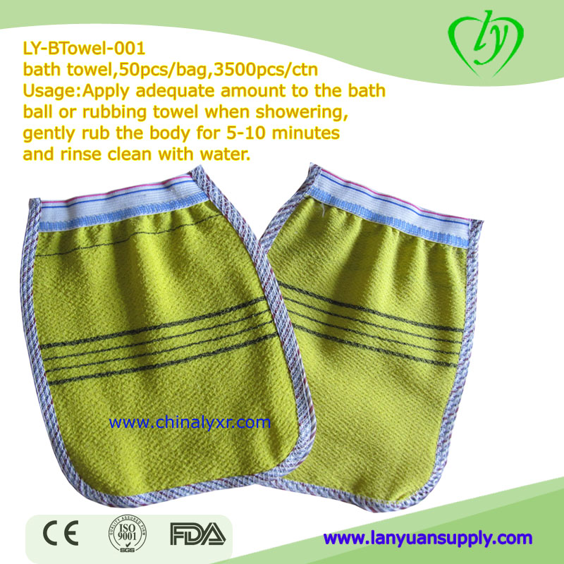 Disposable Bath Glove For Body Scrubbing